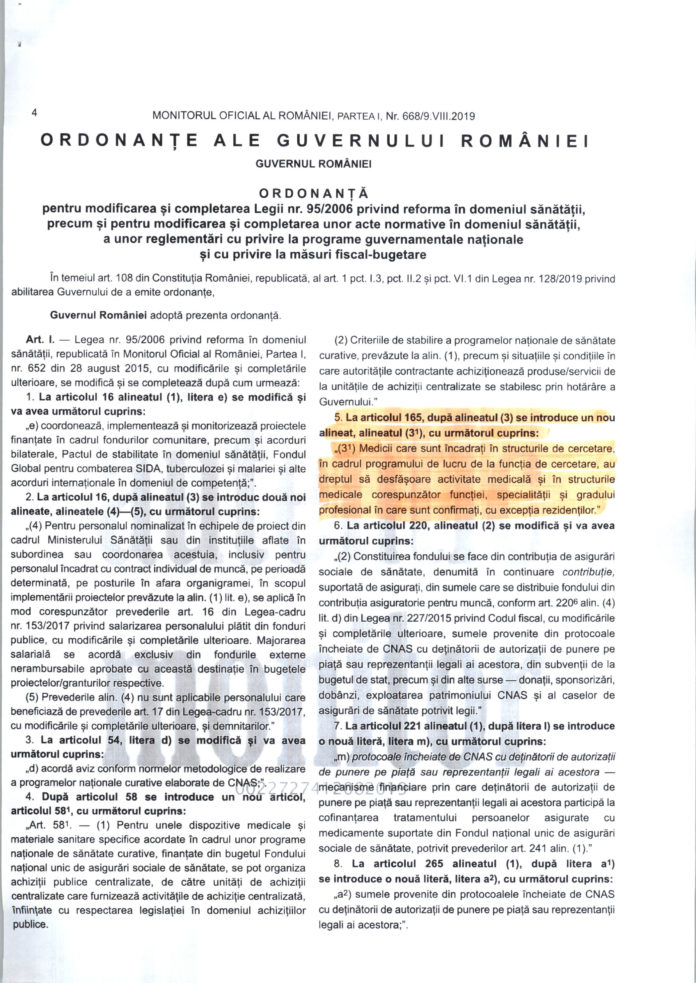 ORDONANȚA nr 9 din 8 august 2019 pentru modificarea și completarea