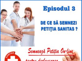 De ce să semnezi petiția SANITAS? Episodul 3.