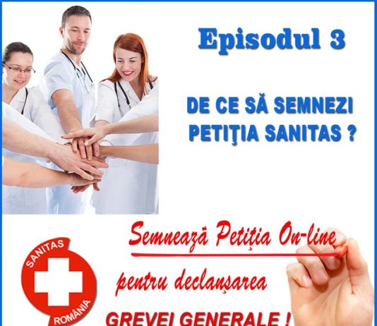 De ce să semnezi petiția SANITAS? Episodul 3.