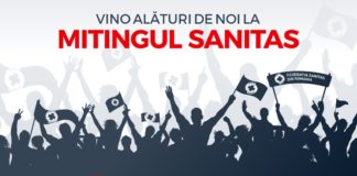 Vino alături de noi la MITINGUL SANITAS!