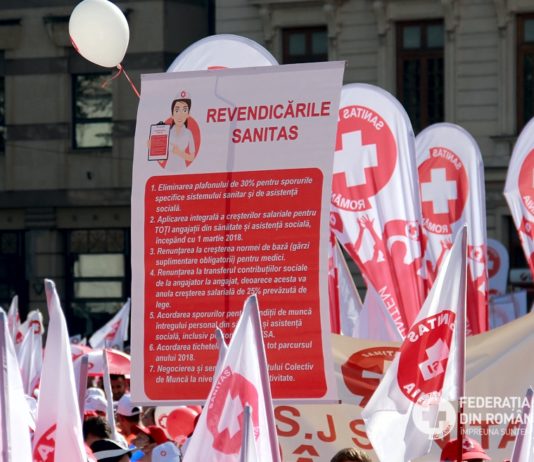 Principala preocupare a Federației SANITAS rămâne modificarea OUG 114 care îngheață veniturile salariaților