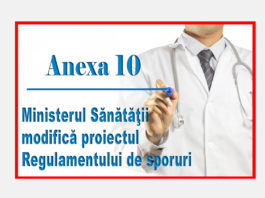Ministerul Sănătăţii modifică proiectul Regulamentului de sporuri