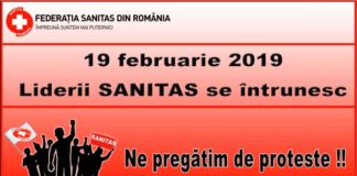 19 februarie 2019 – Consiliul Național SANITAS se întrunește la București