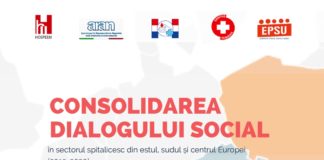 Consolidarea Dialogului Social în sectorul spitalicesc din estul, sudul și centrul Europei (2019-2020)