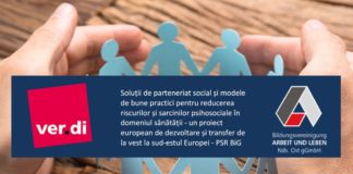 Soluții de parteneriat social și modele de bune practici pentru reducerea riscurilor și sarcinilor psihosociale în domeniul sănătății – un proiect european de dezvoltare și transfer de la vest la sud-estul Europei – PSR BiG
