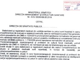 8 mai 2019: Reglementări privind acordarea sporurilor de condiții de muncă pentru statisticieni, registratori medicali, fiziokinetoterapeuți, kinetoterapeuți, profesori de cultură fizică medicală