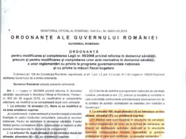 ORDONANȚA nr. 9 din 8 august 2019 pentru modificarea și completarea Legii nr. 95/2006 privind reforma în domeniul sănătății, precum și pentru modificarea și completarea unor acte normative în domeniul sănătății, a unor reglementări cu privire la programe guvernamentale naționale și cu privire la măsuri fiscal-bugetare