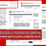 SANITAS cere noului guvern eliminarea discriminărilor legate de acordarea sporurilor pentru condiții de muncă