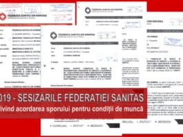 SANITAS cere noului guvern eliminarea discriminărilor legate de acordarea sporurilor pentru condiții de muncă