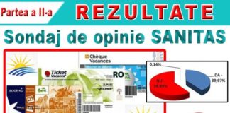 REZULTATELE SONDAJULUI DE OPINIE privind modul în care sunt respectate drepturile angajaților din medicina preșcolară/școlară/universitară. Partea a II-a