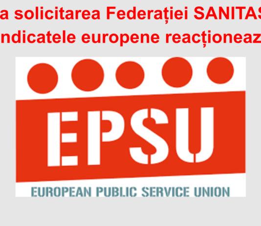 Scrisoarea European Public Services Union (EPSU) adresată premierului României