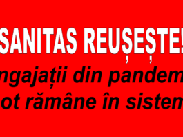 Propunerile SANITAS pentru OUG care permite angajaților din pandemie să rămână în sistem