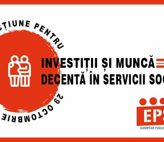 Inițiativă sindicală internațională: 29 octombrie 2021 – „Investiții și muncă decentă în servicii sociale”
