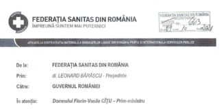 REVENDICĂRILE FEDERAȚIEI SANITAS