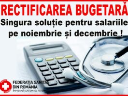 Sanitas cere noului guvern rectificare bugetară