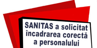 Federația Sanitas solicită autorităților încadrarea personalului TESA pe Anexa VII din Legea salarizării bugetare