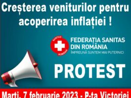 7 februarie 2023, a doua zi de protest SANITAS!