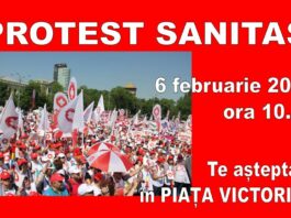6-8 februarie 2023, acțiuni de protest SANITAS în București