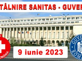 9 iunie 2023: întâlnire SANITAS – Guvern