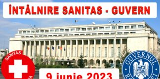 9 iunie 2023: întâlnire SANITAS – Guvern