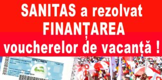 SANITAS a rezolvat problema finanțării voucherelor de vacanță pentru toți angajații din sistemul public de sănătate