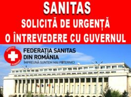 SANITAS solicită guvernului o întâlnire în regim de urgență pentru a clarifica măsurile pe care acesta intenționează să le adopte în vederea reducerii cheltuielilor bugetare!