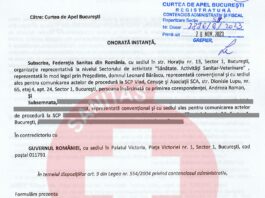 Am declanșat procesul împotriva Guvernului României!