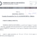SANITAS notifică Ministerul Sănătății, în baza Legii 367/2022 privind dialogul social: