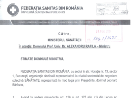 SANITAS notifică Ministerul Sănătății, în baza Legii 367/2022 privind dialogul social: