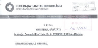SANITAS notifică Ministerul Sănătății, în baza Legii 367/2022 privind dialogul social: