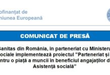 Sanitas derulează, timp de doi ani,  un proiect cofinanțat de Uniunea Europeană pentru consolidarea dialogului social