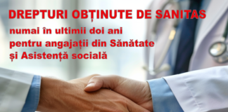 Sanitas a obținut, numai în ultimii doi ani, pentru angajații din Sănătate și Asistență socială:
