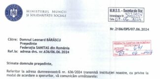 Opinia SANITAS a fost confirmată de Ministerul Muncii!