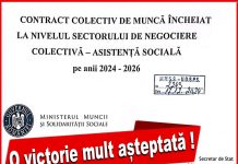 A intrat în vigoare primul Contract Colectiv de Muncă pentru Asistența Socială