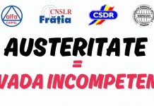 29 octombrie 2025, PROTEST împotriva austerității!
