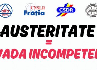 29 octombrie 2025, PROTEST împotriva austerității!