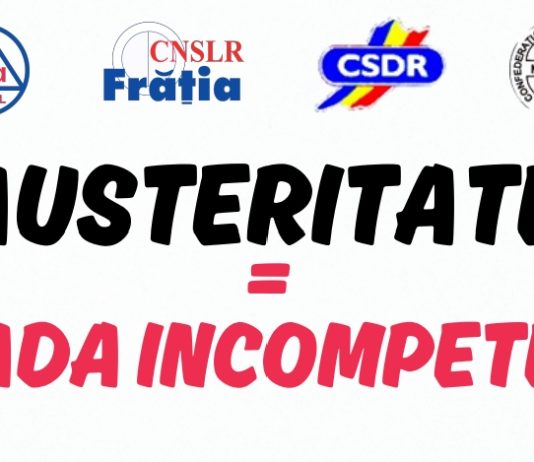 29 octombrie 2025, PROTEST împotriva austerității!