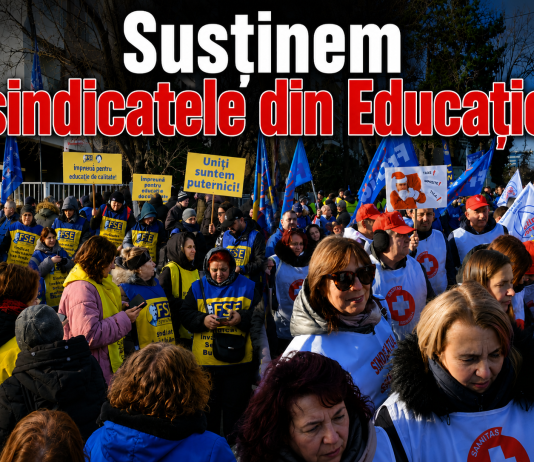 SANITAS susține revendicările F.S.E. „Spiru Haret” și ale celorlalte federații sindicale din învățământ care protestează astăzi în fața Guvernului