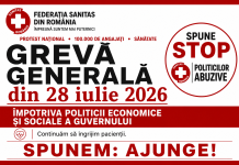 Federația SANITAS: Greva generală continuă!