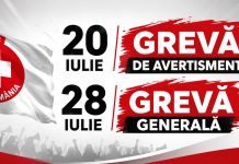 Federația SANITAS declanșează greva de avertisment în 20 iulie și greva generală pe termen nelimitat din 28 iulie