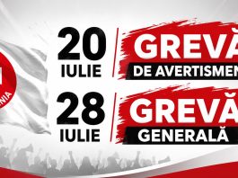 Federația SANITAS declanșează greva de avertisment în 20 iulie și greva generală pe termen nelimitat din 28 iulie