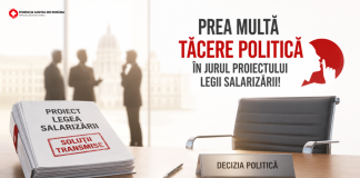 Prea multă tăcere politică în jurul proiectului legii salarizării!