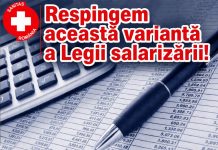 Comunicat de presă: SANITAS respinge ultima variantă a Legii salarizării. Problemele de fond au rămas nerezolvate