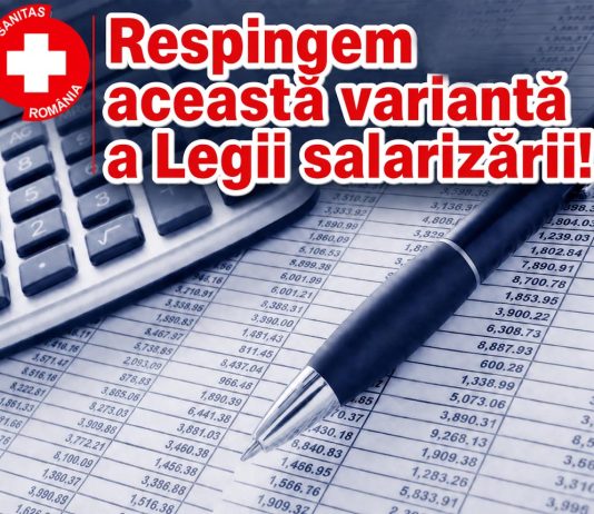 Comunicat de presă: SANITAS respinge ultima variantă a Legii salarizării. Problemele de fond au rămas nerezolvate